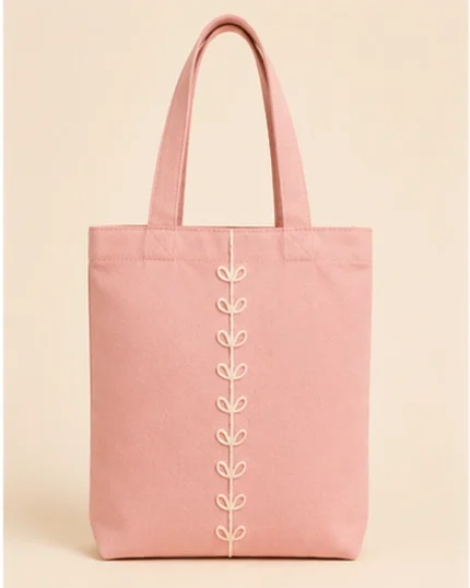 MiniMora Blush Ribbon Tote من MiniMora